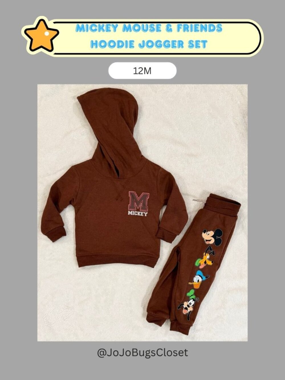 Disney Mickey Mouse Friends Hoodie Jogger Set Toddler